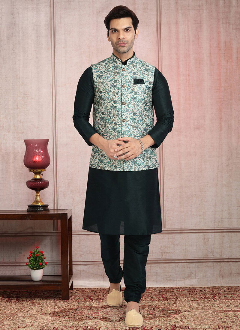 Festive Wear Wholesale Kurta Pajama With Jacket Collection